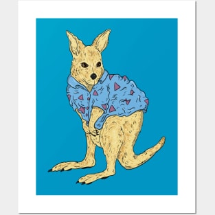 Modern Wallaby Posters and Art